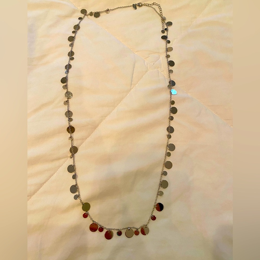 Lia Sophia Silver Long Necklace